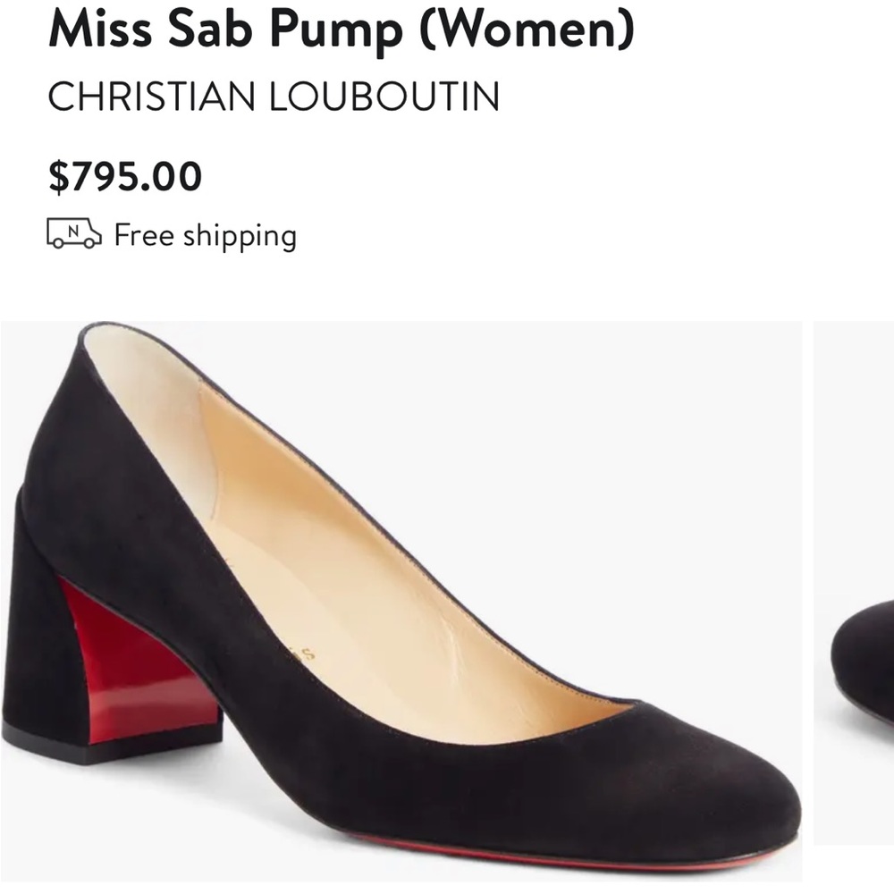 Christian Louboutin Miss Sab 55 Suede Pumps Black